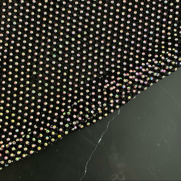 DAVID KOMA Crystal Mesh Oversized T-shirt UM 6 - Picture 8 of 12